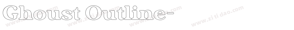 Ghoust Outline字体转换